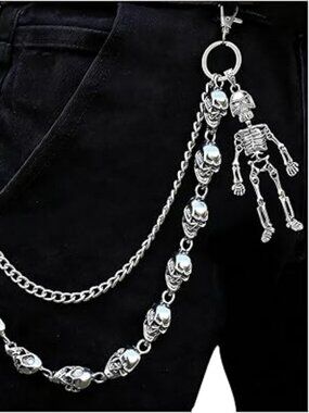 NEW Skull Pants Chain for Men Women Cool Wallet Chain Gothic Punk Jean Goth Punk